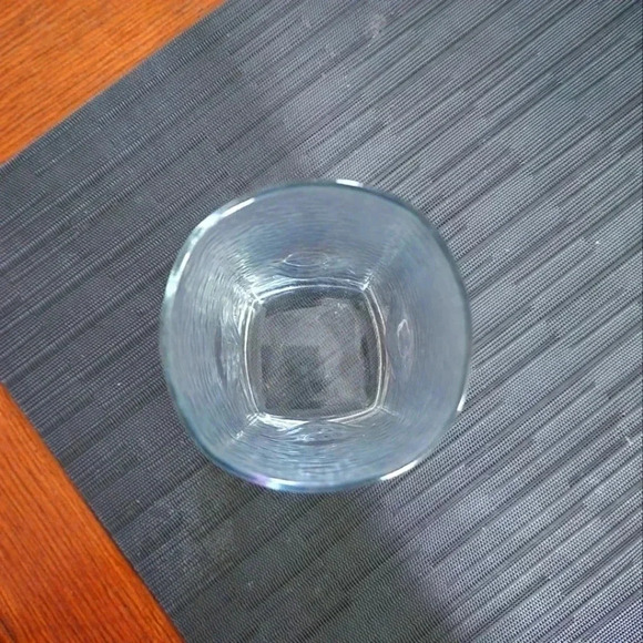 Tall Square Glass w/ Finger Indents - Picture 2 of 3